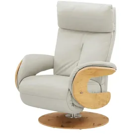 HIMOLLA Relaxsessel 7818 Leder 75 x 108 x 84 cm Grau elektrisch