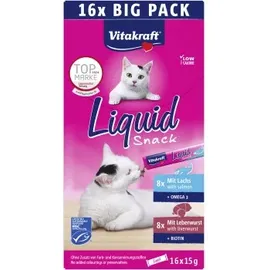 Vitakraft Liquid Snack mit Lachs 16 x 15 g