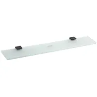 Brillantbad BERO Glasablage Messing Glas Schwarz 600x19x118 mm für Bad & Küche >> zum Bohren