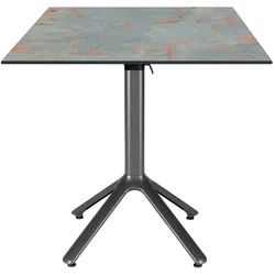 Restootab Outdoor Klapptisch Nemo 70x70cm - Modell Rostgrau