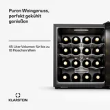 Klarstein Silent Vino 16 Uno Weinkühlschrank 1 Zone / 16 Flaschen