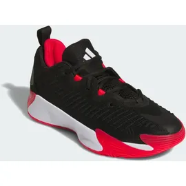 adidas Initiation Low-Top Basketballschuhe JS0464 - core black/cloud white/pure ruby 47 1/3