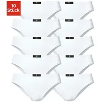 H.I.S. H.I.S Slip, (10er-Pack), aus elastischer Baumwoll-Qualität H.I.S weiß