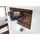 Massivmoebel24 Wandgarderobe Sheesham 100x32x60 rot-braun gebeizt Toronto 146