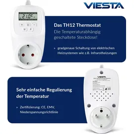 Viesta TH12 Heizkörperthermostat programmierbar