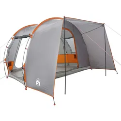 vidaXL Autozelt 2 Personen Grau und Orange Wasserfest