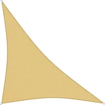 sunprotect 12001 Professional Sonnensegel 6 x 6 x 8,5 m 90° Grad Dreieck wind- & wasserdurchlässig, beige