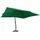 vidaXL Ampelschirm mit Holzmast 400 x 300 cm Grün