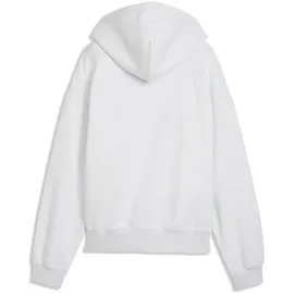 Puma Essentials Oversized Fleece Kapuzenjacke Damen Kapuzensweater, weiß - S
