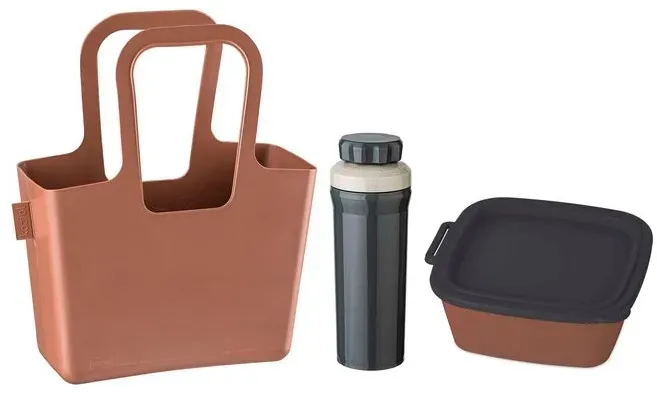 Koziol Lunch-Set To Go 3tlg. Kunststoff Mocha