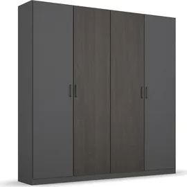 Rauch Miro 181 x 210 x 54 cm graumetallic/black oak
