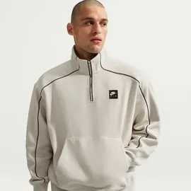 Nike Sweatshirt 1/4-Zip Light Bone/Schwarz 2XL