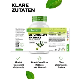 Vit4ever Olivenblatt Extrakt 650 Kapseln 180 St.