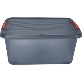 KIS Aufbewahrungsbox K Latch stapelbar (B x H x T) 590 x 180 x 390 mm Rauchgrau/Transparent 1 Stk
