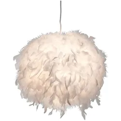 RGB LED Pendelleuchte mit Entenfedern für den Wohnraum DUCKY