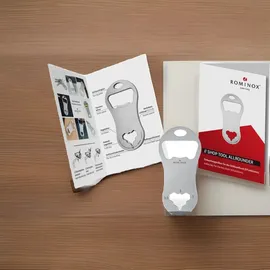 Rominox Geschenkartikel: ROMINOX Shop Tool // Allrounder – 8 Funktionen, Einkaufswagenlöser mit Zusatzfunktionen, Edelstahl Keytools, Multifunktionswerkzeug, Kleinigkeit für Adventskalender