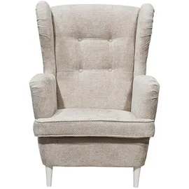 ed lifestyle Sessel HANS Webstoff 75 x 103 x 80 cm Beige
