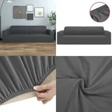 Vidaxl - Stretch Sofahusse 3-Sitzer Anthrazit Polyester-Jersey - Sofahusse - Sofahussen - Home & Living - Anthrazit