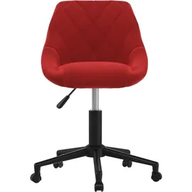 vidaXL Esszimmerstuhl Drehbar Weinrot Samt