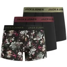 JACK & JONES Jacflower Boxershorts Schwarz XL 3er Pack