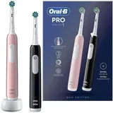 Oral-B Pro 1 Doppelpack schwarz/pink + 2. Handstück