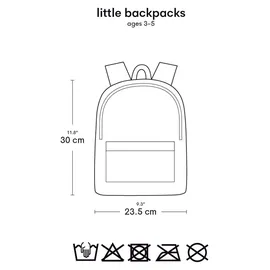 A Little Lovely Company Piraten-Rucksack, Blau, - Middelgroot