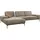W.Schillig Eckcouch Leder 3-Sitzer Beige