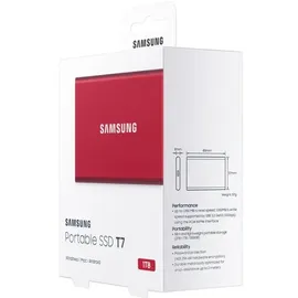 Samsung Portable SSD T7 1 TB USB 3.2 rot