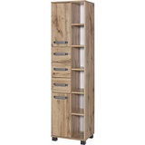 Schildmeyer Milan Hochschrank eiche Landhaus Dekor, 41.9 x 32 x cm