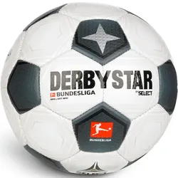 DERBYSTAR Bundesliga Brillant Classic Mini-Fußball 2023/24 weiß/schwarz/grau Umfang: 47 cm