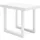 SKRAUT HOME Ausziehtisch 222 x 73 x 90 cm weiß/grau