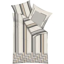 KAEPPEL Avion Gestreift Braun 135 x 200 cm + 80 x 80 cm
