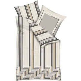 KAEPPEL Avion Gestreift Braun 135 x 200 cm + 80 x 80 cm