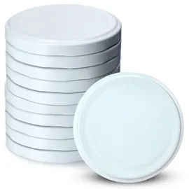 Kadax Deckel für Gläser, Fi 66 mm 10 Stück, Weiß Ø Kadax