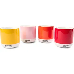 Pantone Thermische Becher 220 ml warme Farben 4 St.