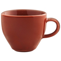 Kahla Tasse Homestyle Milchkaffeetasse 0,30 l, Porzellan, Handglasiert, Made in Germany rot
