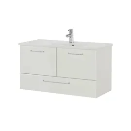 Sconto Waschtischunterschrank Onda 96 x 51 cm Grau/Weiß/Mehrfarbig