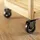 MS Beschläge kugelgelagert Möbelrolle Schwarz Kunststoffrolle Möbeltransportrolle Ø 50mm