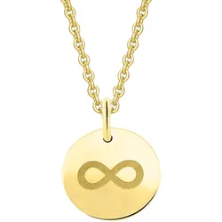 Ketten-Anhänger ONE ELEMENT "unendlich Anhänger aus 333 Gelbgold Ø 11,0 mm", gold, Schmuckanhänger, Damen, Gelbgold 333, Damen Gold Schmuck unendlich