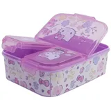 Stor Hello Kitty Kinder Brotdose Lunchbox mit 3 Fächern & tollem Design | Gr.: onesize
