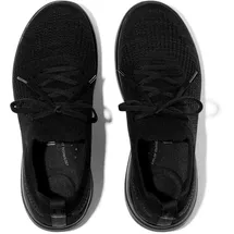 FitFlop Damen Super-q Knit Slip-on Laced Sneakers Sneaker, Schwarz, 37 EU