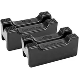 HEYNER® Gummiauflagen 2er Set für Unterstellböcke 347470 (6t) Breite 29,5 mm 6t Gummipuffer Wagenheber Rangierwagenheber Gummi schützt Unterboden