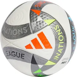 adidas UEFA Nations League 24 Pro Fußball Spielball 2024/25 001A - white/ironmt/silvmt 5