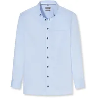 Olymp Luxor, comfort fit, Button-down", Herren, Gr. 41, Normaler Arm, hellblau, 100% Baumwolle, Hemden,
