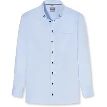 Olymp Luxor, comfort fit, Button-down", Herren, Gr. 41, Normaler Arm, hellblau, 100% Baumwolle, Hemden,