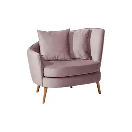 Max Winzer Sessel Miranda Samt 106 x 88 x 0 cm Rosa/Pink
