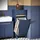 SoBuy Wäscheschrank mit Wäschesack Blau