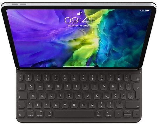 Apple Smart Keyboard Folio 11iPad Pro/10,9iPad Air MXNK2D/A anthrazit 11" iPad Pro 1. & 2. Generation + iPad Air 4./5. Generation - Deutsch