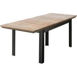 Esstisch INNOSTYLE "Jasmin", grau (graphit), B:160cm H:76cm T:90cm, Tische, Ausziehbarer Esstisch Holz-Esstische, Breite 160-220 cm