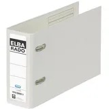 Elba Ordner rado plast, quer 7,5 cm breit, weiß